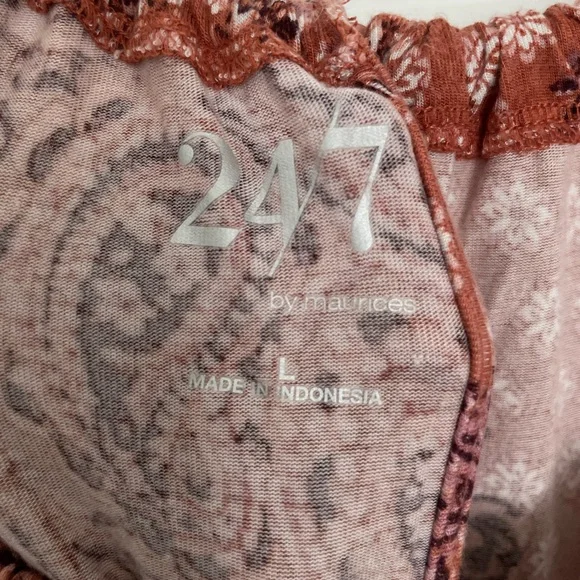 Maurice’s Causual Paisley Print Romper - Size Lg - Picture 2 of 10